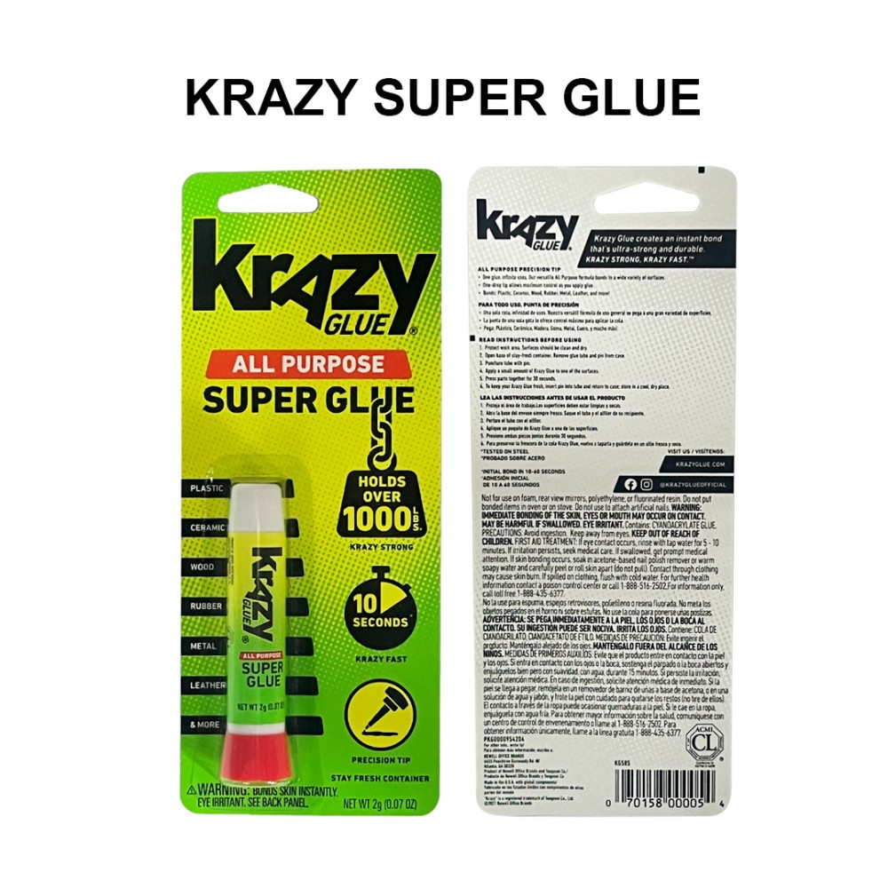 Krazy Super Glue for All Purpose - 2g ( 3 Pack )