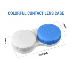 Ebo Colorful Contact Lens Case ( Blue ) - 12 Pack Ebo Colorful Contact Lens Case ( Blue ) - 12 Pack