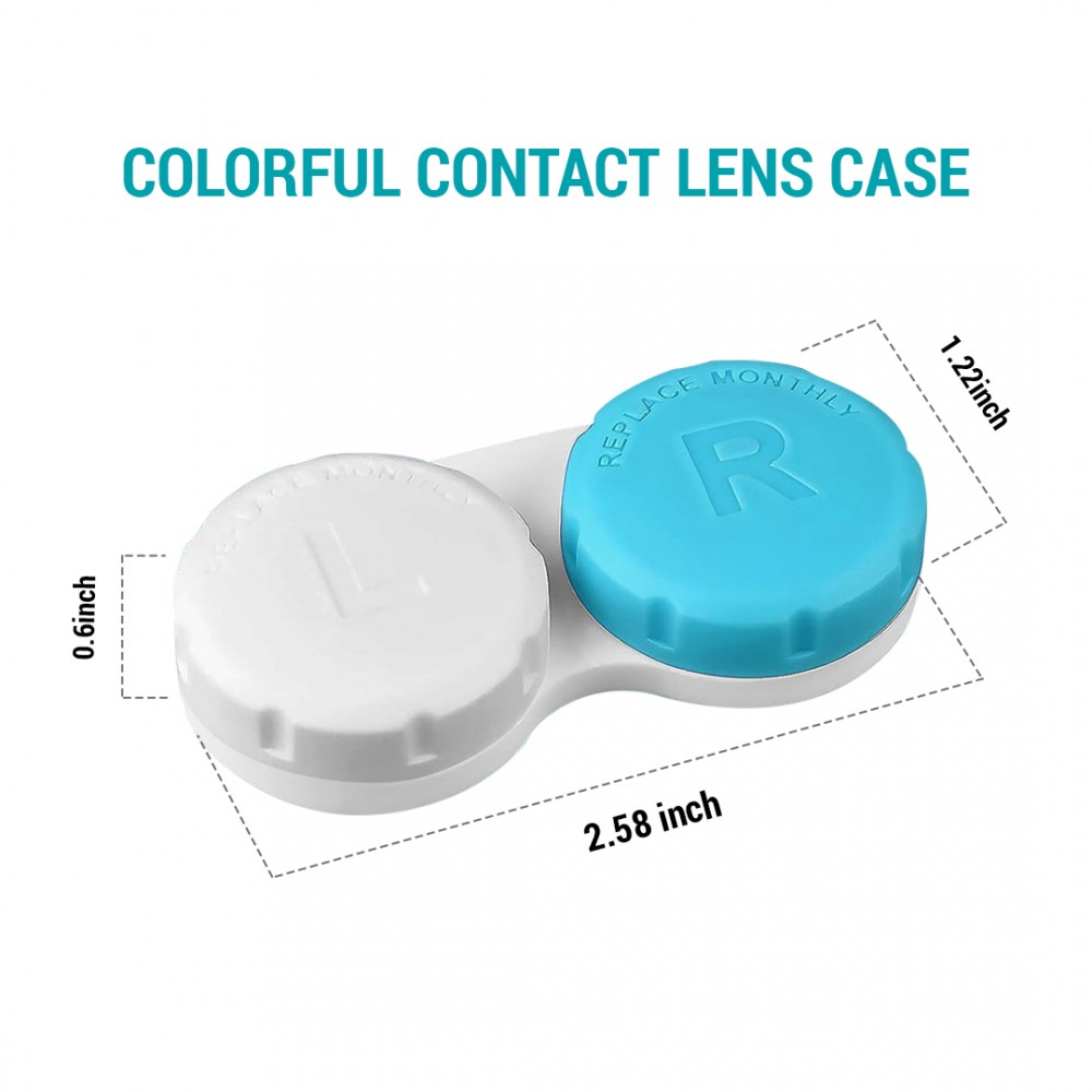 Ebo Colorful Contact Lens Case ( Bondi Blue )