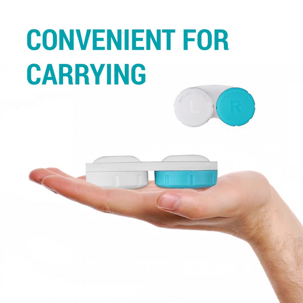 Ebo Colorful Contact Lens Case ( Bondi Blue )