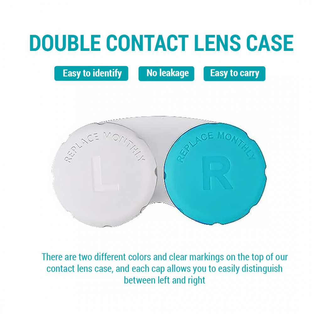 Ebo Colorful Contact Lens Case ( Bondi Blue )