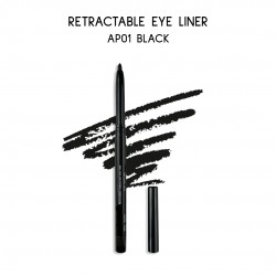 Ebo Retractable Waterproof Eyeliner Mechanical Eyeliner Pencil AP01 BLACK