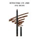 Free Shipping Ebo Retractable Waterproof Eyeliner Mechanical Eyeliner Pencil AP02 BROWN