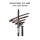 Ebo Retractable Waterproof Eyeliner Mechanical Eyeliner Pencil AP03 DARL BROWN ( PACK OF 2 )