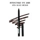 Ebo Retractable Waterproof Eyeliner Mechanical Eyeliner Pencil AP04 BLACK BROWN( PACK OF 2 )