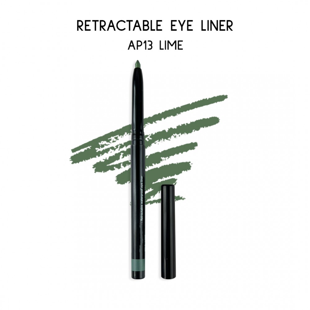 Ebo Retractable Waterproof Eyeliner Mechanical Eyeliner Pencil AP13 LIME ( Pack Of 2 )