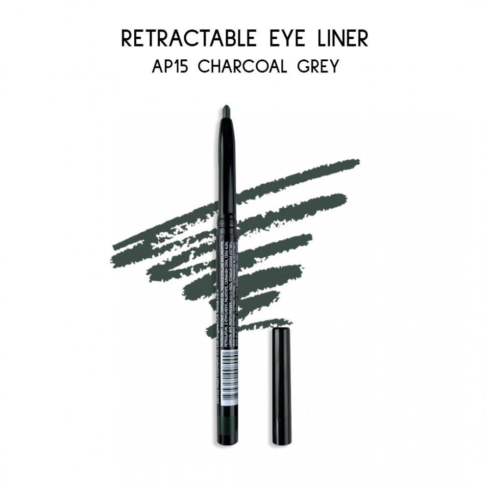 Free Shipping Ebo Retractable Waterproof Eyeliner Mechanical Eyeliner Pencil AP15 CHARCOAL GREY