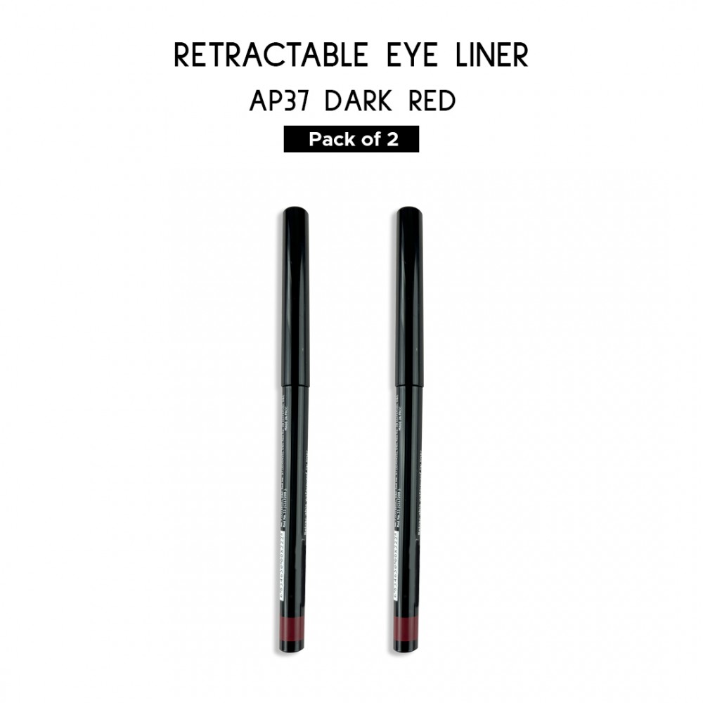 Free Shipping Ebo Retractable Waterproof Lipliner Mechanical Lipliner Pencil Ap37 Dark Red ( Pack Of 2 )