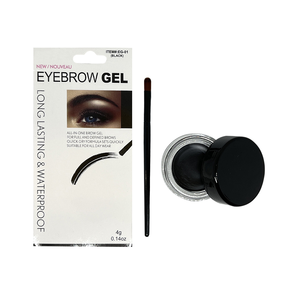 Free Shipping Ebo Eyebrow Gel Liner Waterproof Eye Liner Brush Black