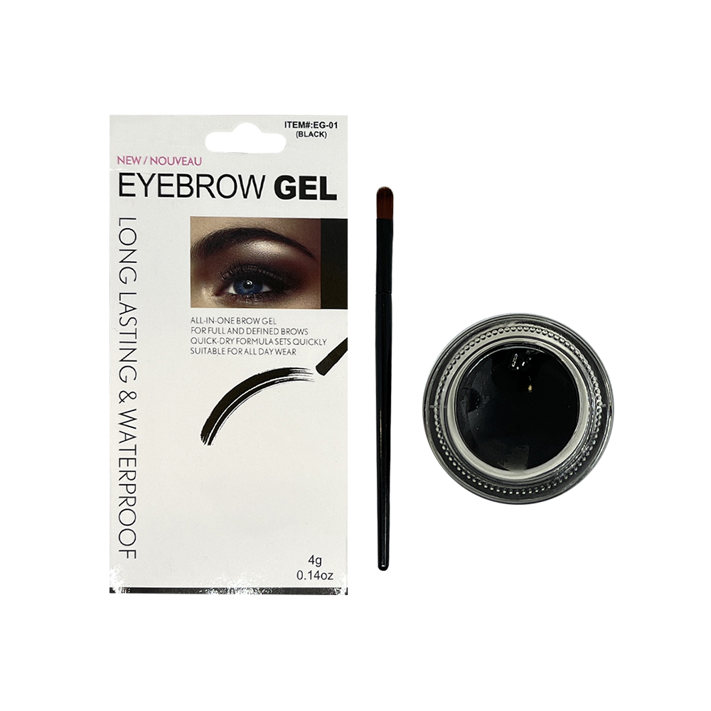 Free Shipping Ebo Eyebrow Gel Liner Waterproof Eye Liner Brush Black