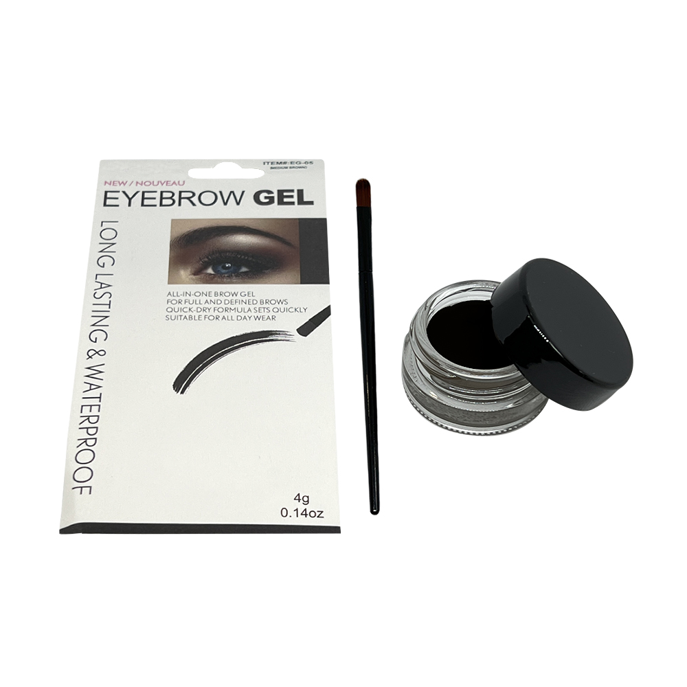Free Shipping Ebo Eyebrow Gel Liner Waterproof Eye Liner Brush Black