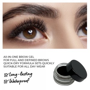 Ebo Eyebrow Gel Liner Waterproof Eye Liner Brush Black