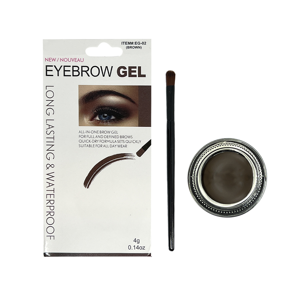 Free Shipping Ebo Eyebrow Gel Liner Waterproof Eye Liner Brush Brown