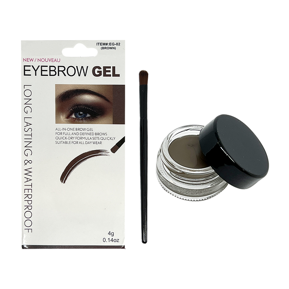 Free Shipping Ebo Eyebrow Gel Liner Waterproof Eye Liner Brush Brown