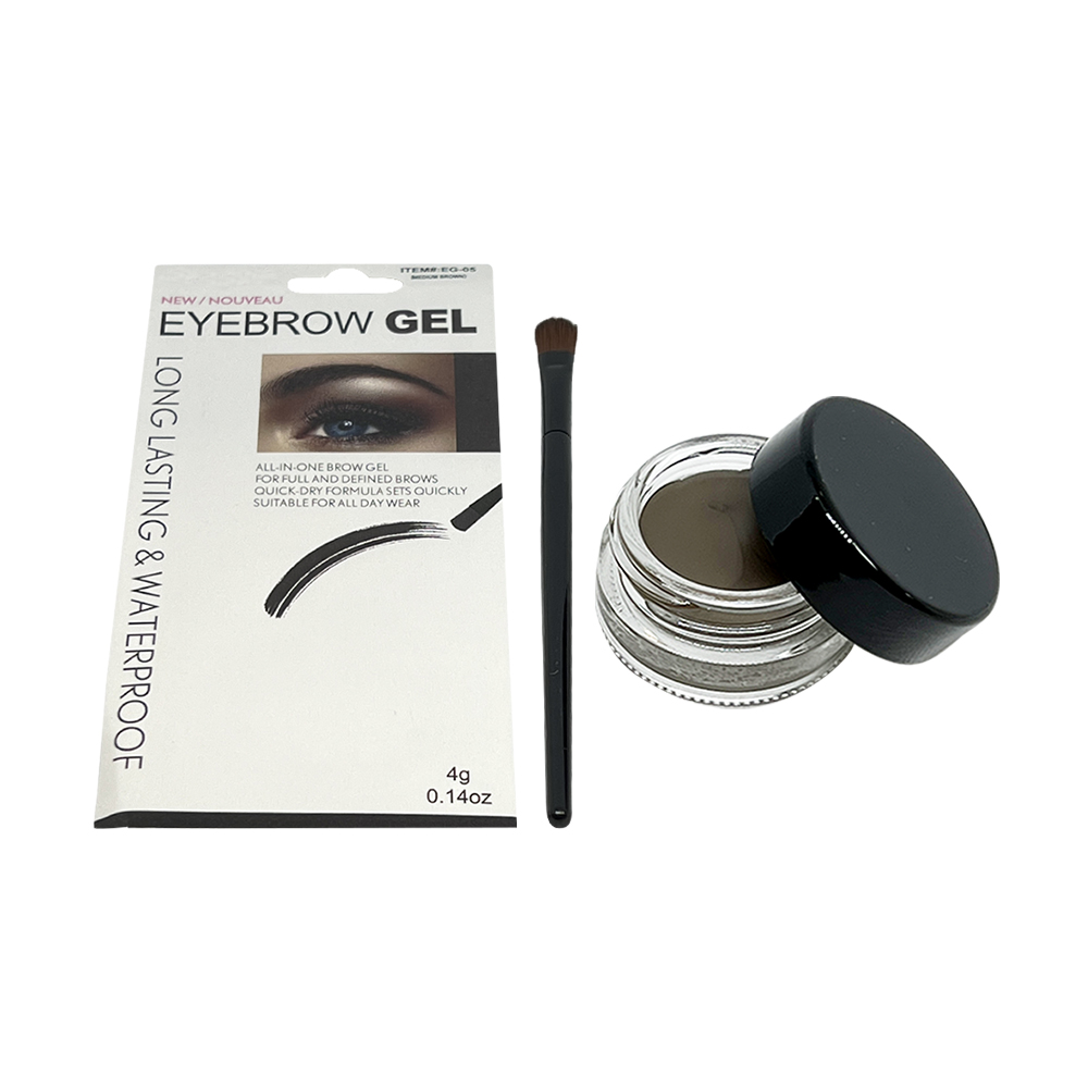 Free Shipping Ebo Eyebrow Gel Liner Waterproof Eye Liner Brush Brown