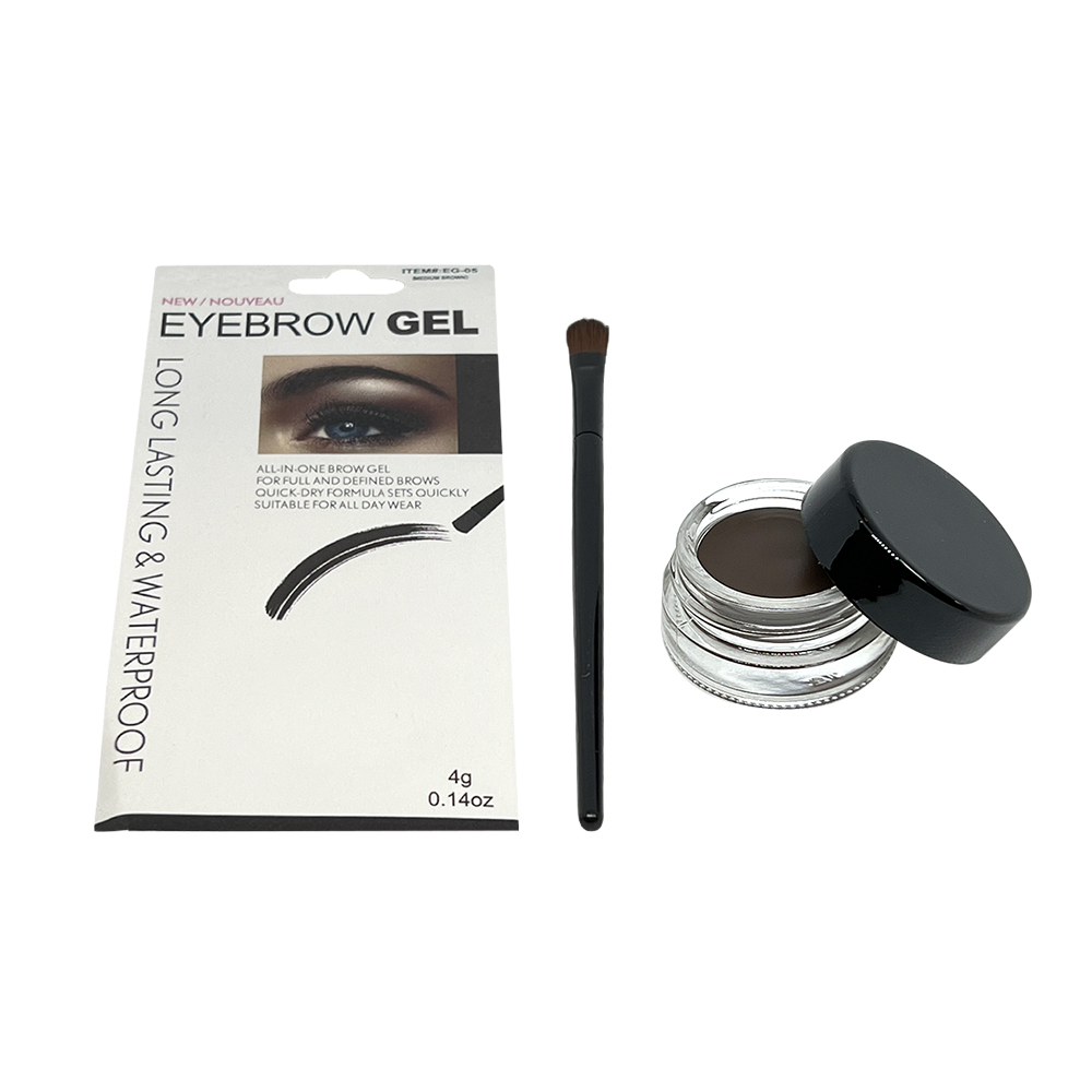 Free Shipping Ebo Eyebrow Gel Liner Waterproof Eye Liner Brush Dark Brown