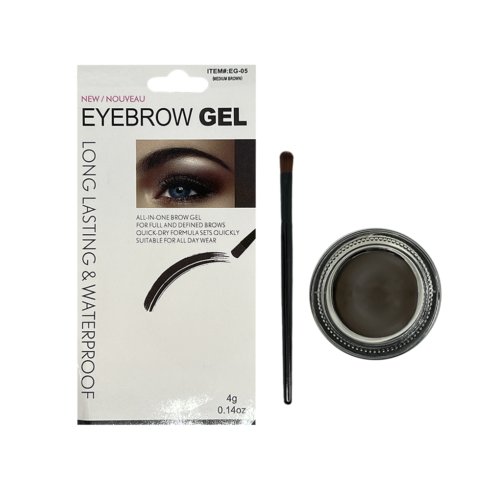 Free Shipping Ebo Eyebrow Gel Liner Waterproof Eye Liner Brush Medium Brown