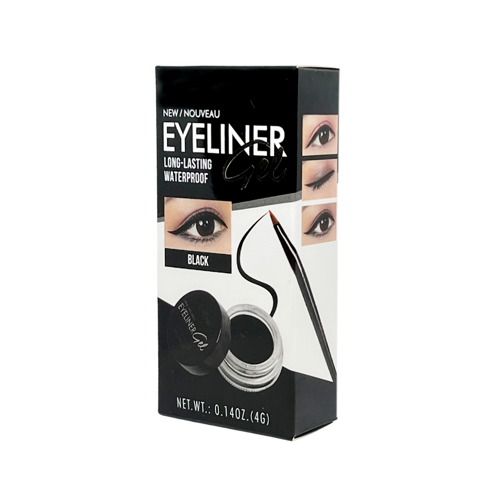 Free Shipping Ebo Gel Eyeliner Long Lasting Waterproof With Brush Black