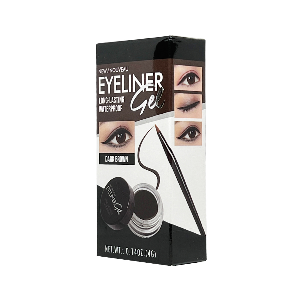 Free Shipping Ebo Gel Eyeliner Long Lasting Waterproof With Brush Dark Brown