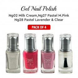 Ebo Gel Nail Polish Long Lasting Gel Set 4 Color Pastel M Pink,Pastel Lavender,Milk Cream & Top Coat Ebo Gel Nail Polish Long Lasting Gel Set 4 Color Pastel M Pink,Pastel Lavender,Milk Cream & Top Coat