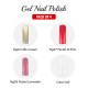 Free Shipping Ebo Gel Nail Polish Long Lasting Gel Set 4 color Pastel M Pink,Pastel  Lavender,Milk Cream  & Top Coat