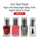 Free Shipping Ebo Gel Nail Polish Long Lasting Gel Set 4 color Neon Green, Silver, Hot Red & Top Coat