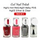 Free Shipping Ebo Gel Nail Polish Long Lasting Gel Set 4 color Neon Green, Silver, Hot Red & Top Coat