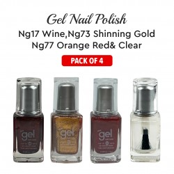 Ebo Gel Nail Polish Long Lasting Gel Set 4 Color. Orange Red, Shinning Gold, Wine & Top Coat Ebo Gel Nail Polish Long Lasting Gel Set 4 Color. Orange Red, Shinning Gold, Wine & Top Coat