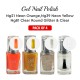 Free Shipping  Ebo Gel Nail Polish Long Lasting Gel Set 4 color Neon Orange, Clear Round Glitter, Neon Yellow & Top Coat
