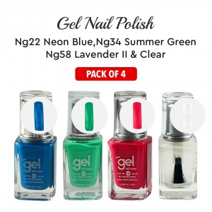 Ebo Gel Nail Polish Long Lasting Gel Set 4 Color Neon Blue, Lavender Ll, Summer Green & Top Coat Ebo Gel Nail Polish Long Lasting Gel Set 4 Color Neon Blue, Lavender Ll, Summer Green & Top Coat