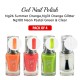 Free Shipping Ebo Gel Nail Polish Long Lasting Gel Set 4 color Orange Glitter, Summer Orange, Neon Pasyel & Top Coat