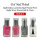 Free Shipping Ebo Gel Nail Polish Long Lasting Gel Set 4 color Pastel Pink, Baby Lavender, Silver Round Ball & Top Coat