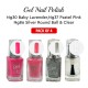 Free Shipping Ebo Gel Nail Polish Long Lasting Gel Set 4 color Pastel Pink, Baby Lavender, Silver Round Ball & Top Coat