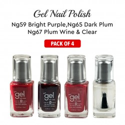 Ebo Gel Nail Polish Long Lasting Gel Set 4 Color. Bright Purple, Dark Plum, Plum Wine & Top Coat Ebo Gel Nail Polish Long Lasting Gel Set 4 Color. Bright Purple, Dark Plum, Plum Wine & Top Coat