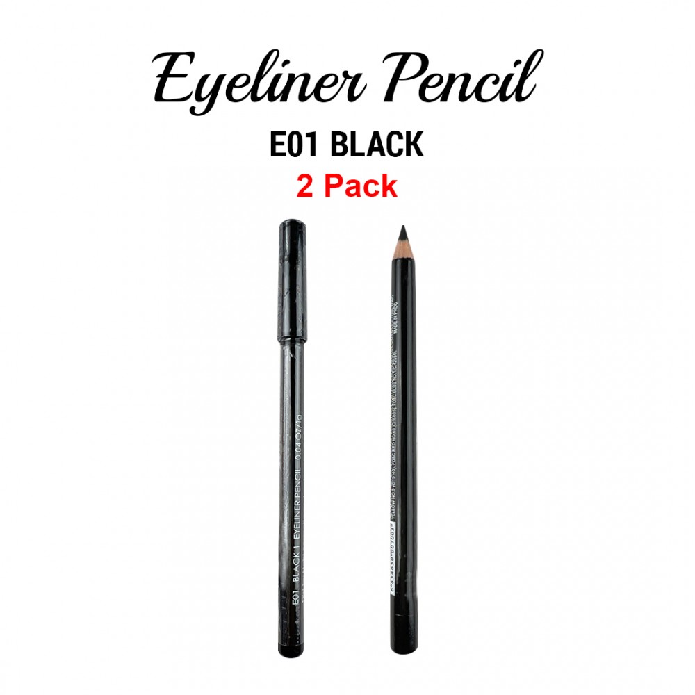 Free Shipping Ebo Eyeliner Pencil E01 Black 2 Pack