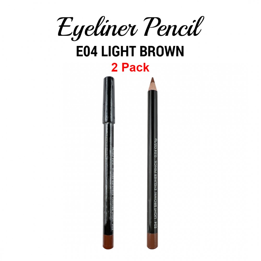Free Shipping Ebo Eyeliner Pencil E04 Light Brown 2 Pack