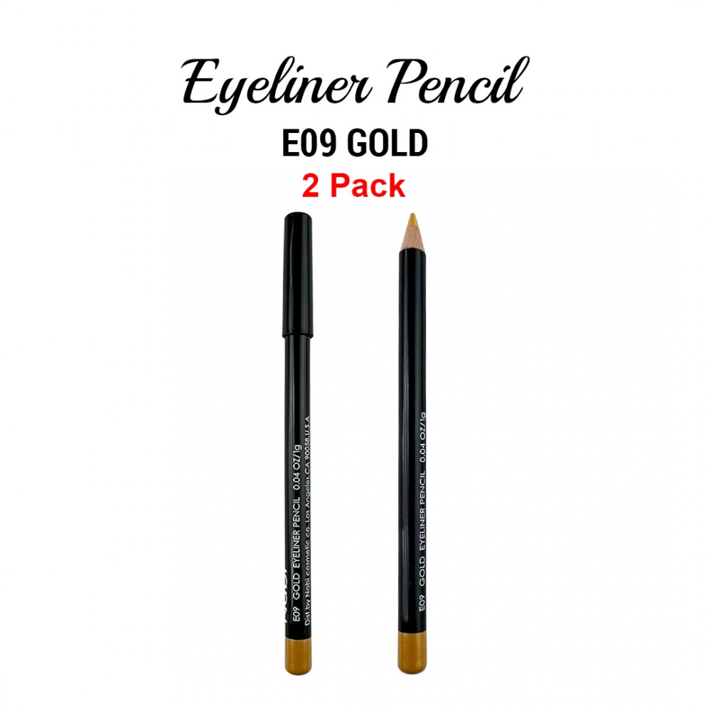 Free Shipping Ebo Eyeliner Pencil E09 Gold 2 Pack