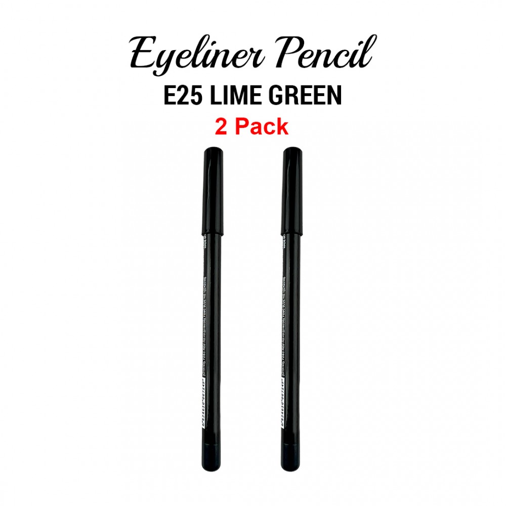 Free Shipping Ebo Eyeliner Pencil E25 Lime Green 2 Pack