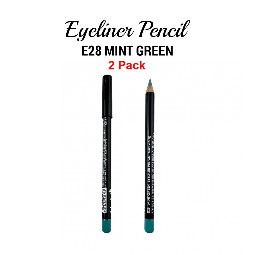 Free Shipping Ebo Eyeliner Pencil E28 Mint Green 2 Pack