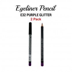 Ebo Eyeliner Pencil E32 Purple Glitter 2 Pack Ebo Eyeliner Pencil E32 Purple Glitter 2 Pack