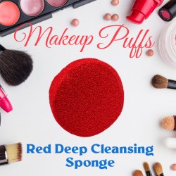 Ebo Cosmetic Makeup Sponge Red Cosmetic Sponge 2 Pcs