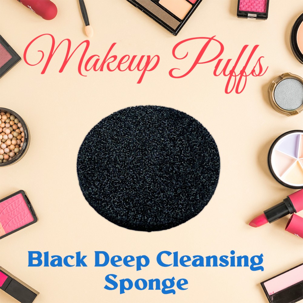 Ebo Cosmetic Makeup Sponge Black Cosmetic Sponge 2 Pcs