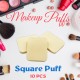 Ebo Cosmetic Makeup Sponge Powder Puff Foundation Sponge Blender Square Makeup Puff 10 Pcs