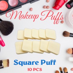 Ebo Cosmetic Makeup Sponge Powder Puff Foundation Sponge Blender Square Makeup Puff 10 Pcs