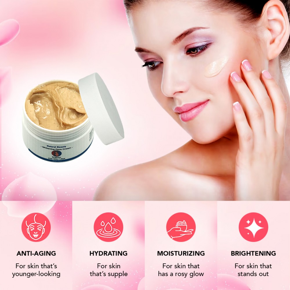 Free Shipping Natural Beauty Whitening Face Cream - 1.76 fl. oz