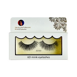 Natural Look 6D False Faux Mink Eyelashes 3d50