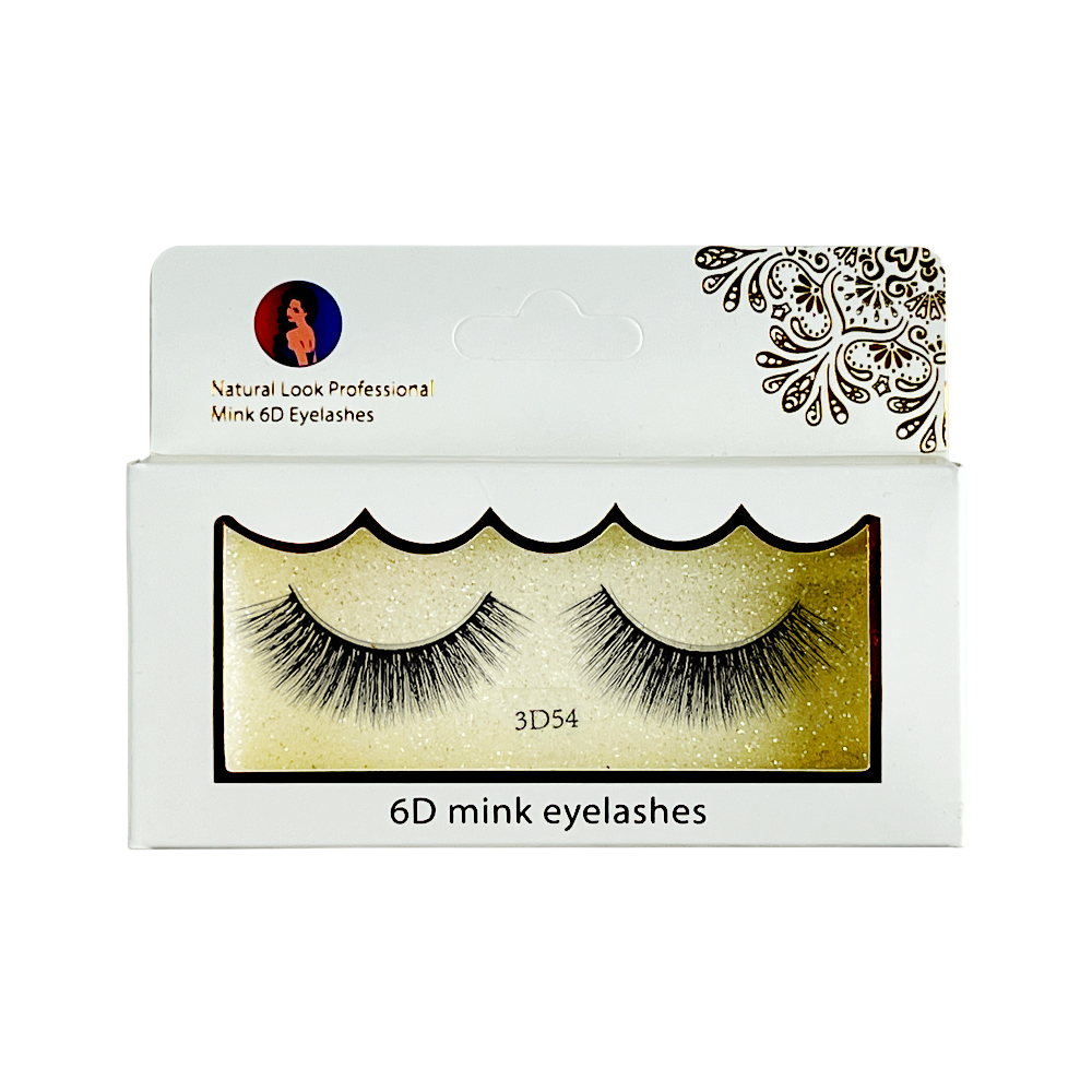 Free Shipping Natural Look 6D False Faux Mink Eyelashes 3d54