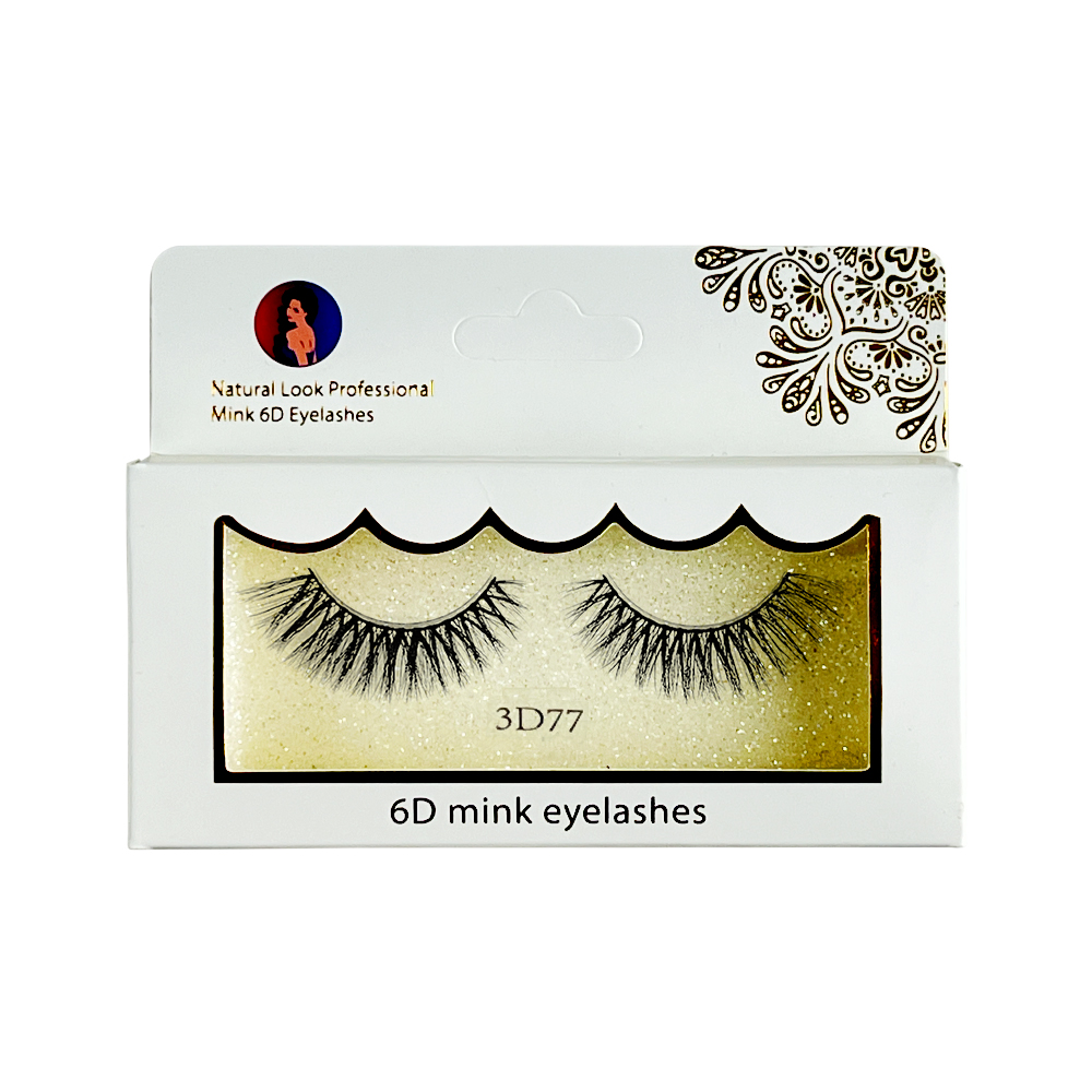 Free Shipping Natural Look 6D False Faux Mink Eyelashes 3d77