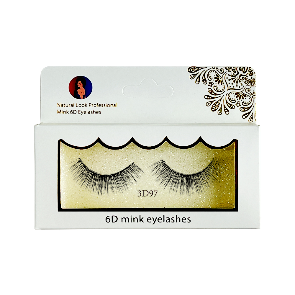 Free Shipping Natural Look 6D False Faux Mink Eyelashes 3d97