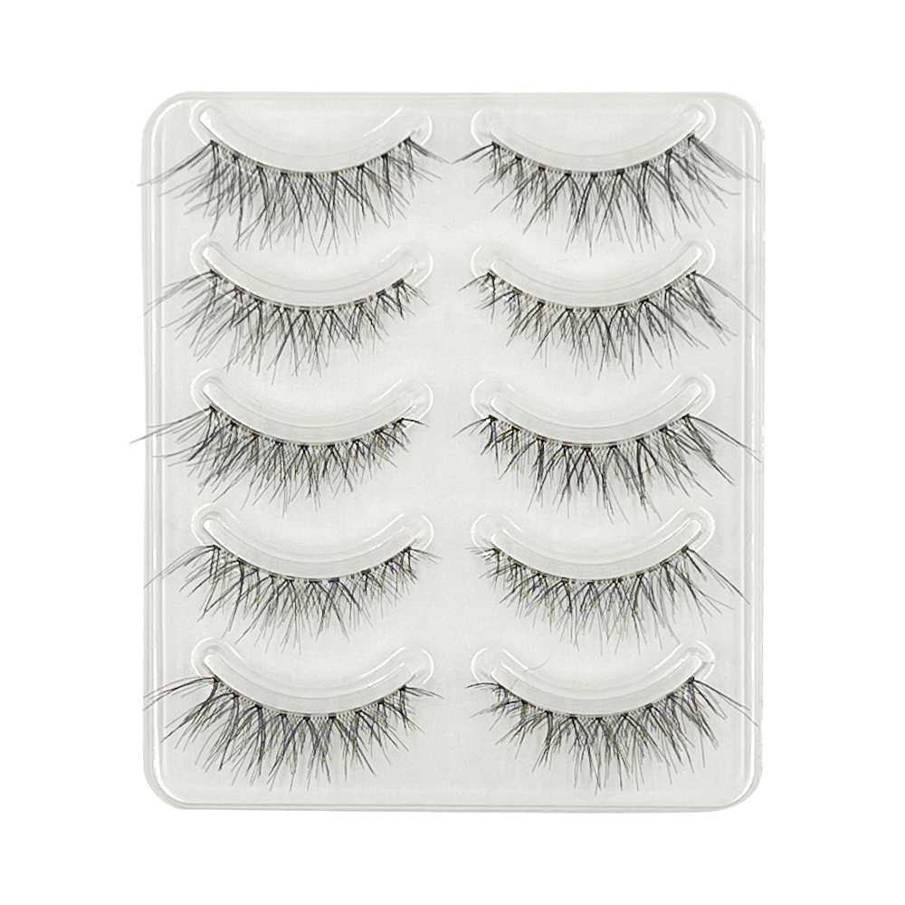 Free Shipping Natural Look 3D False Eyelashes 5 Pairs 007